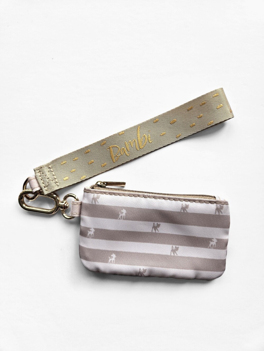 DISNEY Bambi Keychain Zipper Wristlet Pouch